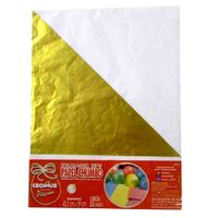 Embalagem Papel Chumbo 43,5cm X 59cm | Amarelo 3un Cromus