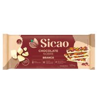 Chocolate Nobre Branco Barra 1,01kg Sicao