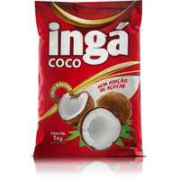 Coco Ralado Sem Acucar 1kg Inga