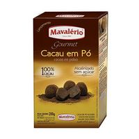 Cacau Em Po 100% Cacau 200g Mavalerio