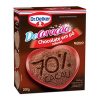 Chocolate Em Po 70% Cacau 200g Dr Oetker