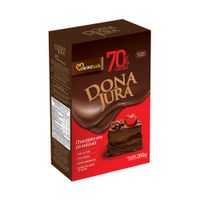 Chocolate em Pó Soluvel 70% Cacau 200g Dona Jura