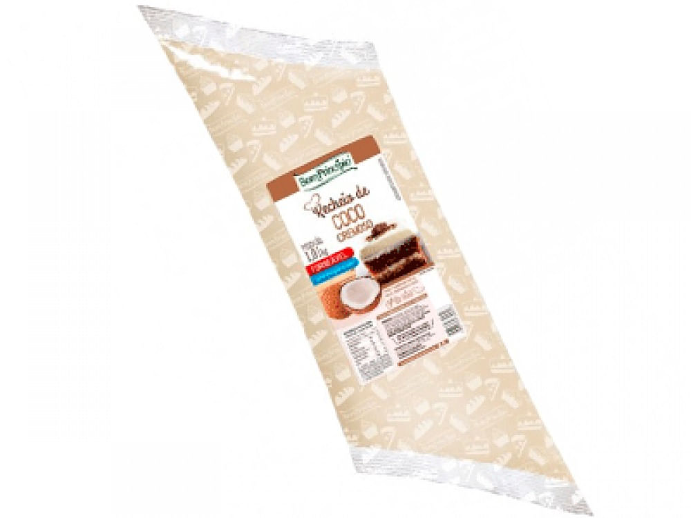 Recheio Coco Cremoso Forneavel 1,01kg Bom Principio