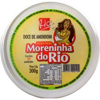 Paçoca Moreninha do Rio 17un Tipo Rolha Embrulhada 300gr Rio