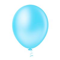 Balão Linha Redondos Liso N05 Azul Claro 50un Pic Pic