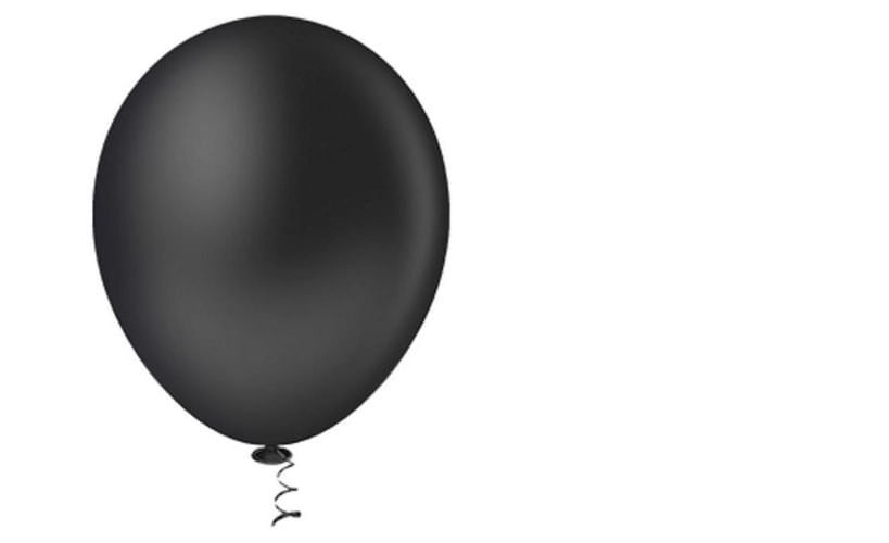 Balão Liso Redondo N09 Preto 50un Pic Pic
