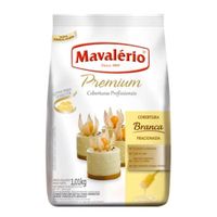 Cobertura Fracionada Premium Branca Gotas 1,01kg Mavalerio