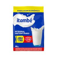 Leite Em Po Integral Instantaneo Sache 800g Itambe