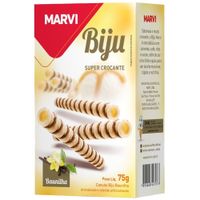 Biju Super Crocante Baunilha 75g Marvi