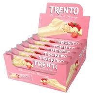 Wafer Recheado Trento Cheesecake Morango Display 16x32g Peccin