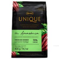 Chocolate Unique Amazônia Amargo 70% Cacau Gotas 400g Harald
