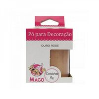 Pó Para Decoração Ouro Rose 8g Mago