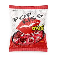 Pirulito Pop Kiss Mini Cereja 200g Florestal