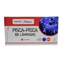 Pisca Pisca 100 Lâmpadas Led Azul 8 Metros 127v Master