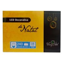 Pisca Pisca 240 Leds Cascata De Led Branco 4,3 Metros Wincy Natal