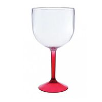 Taça De Gin Shelby Ps Bicolor Vermelho 500ml Neoplas