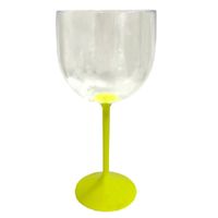 Taça de Gin Shelby Ps Bicolor Amarelo Fluorescente 500ml Neoplas