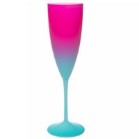 Taça De Champanhe Fantasy Tiffany Com Rosa 170ml Neoplas