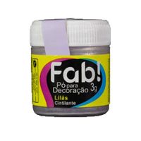 Pó Para Decoração Lilás Cintilante 3g Fab