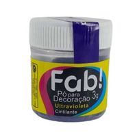 Pó Para Decoração Ultravioleta Cintilante 3g Fab