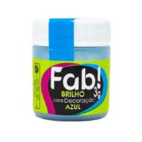 Brilho Para  Decoração Azul 3g Fab