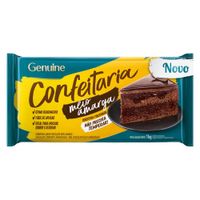 Cobertura Fracionada Confeitaria Meio Amarga Barra 1kg Genuine