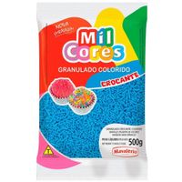 Granulado  Mil Cores Crocante Azul 500g Mavalério