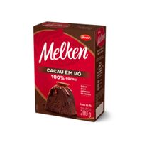 Chocolate Cacau em Pó Melken 100% | 200g Harald