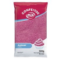 Confeito Açúcar Cristal Rosa 500g Mix