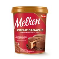 Creme Ganache Melken Sabor Chocolate Ao Leite 1,0kg Harald