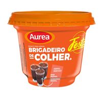 Sobremesa Láctea Com Chocolate Brigadeiro De Colher 385g Aurea