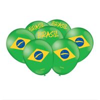 Balão Especial N09 Verde Do Brasil 25un Festcolor