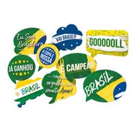 Kit Placas Do Brasil 9un Festcolor