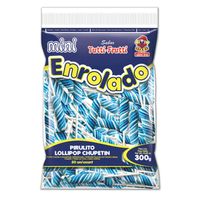 Pirulito Mini Enrolado Azul Tutti Frutti 300g Santa Rita