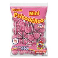 Pirulito Mini Psicodélico Rosa Tutti Frutti 250g Santa Rita