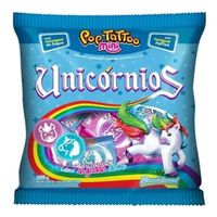 Pirulito Pop Tatto Mini Unicórnios Algodão Doce 200g Florestal