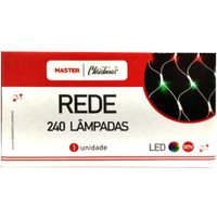 Pisca - Pisca Rede 240 Lâmpadas Led Colorido 8 Funções 127v Master