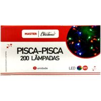 Pisca - Pisca 200 Lâmpadas Led Colorido 16 Metros 8 Funções 127v Master