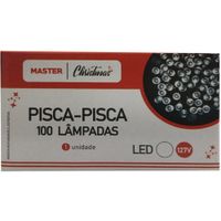 Pisca - Pisca 100 Lâmpadas Led Branca 8 Funcões 127v Master