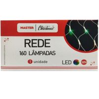 Pisca - Pisca Rede 160 Lâmpadas Rede Led Colorido 8 Funções 127v