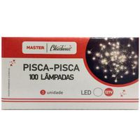 Pisca - Pisca 100 Lâmpadas Brancas Arroz 8 Funções 127v