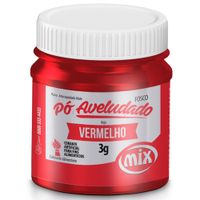 Corante Em Pó Aveludado Fosco Vermelho 3g Mix