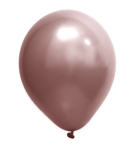 Balão Cromado N16 Rose Gold 12un Art Latex