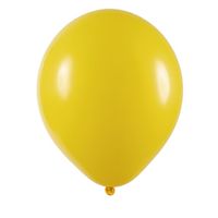 Balão Liso Linha Buffet Número 07 Amarelo 50un Art Latex