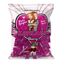 Pirulito Pinta Língua Kantada Sabor Cereja 500g Simonetto