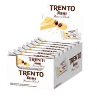 Wafer Recheado Trento Mini Branco - Dark 16x16g Display 256g Peccin