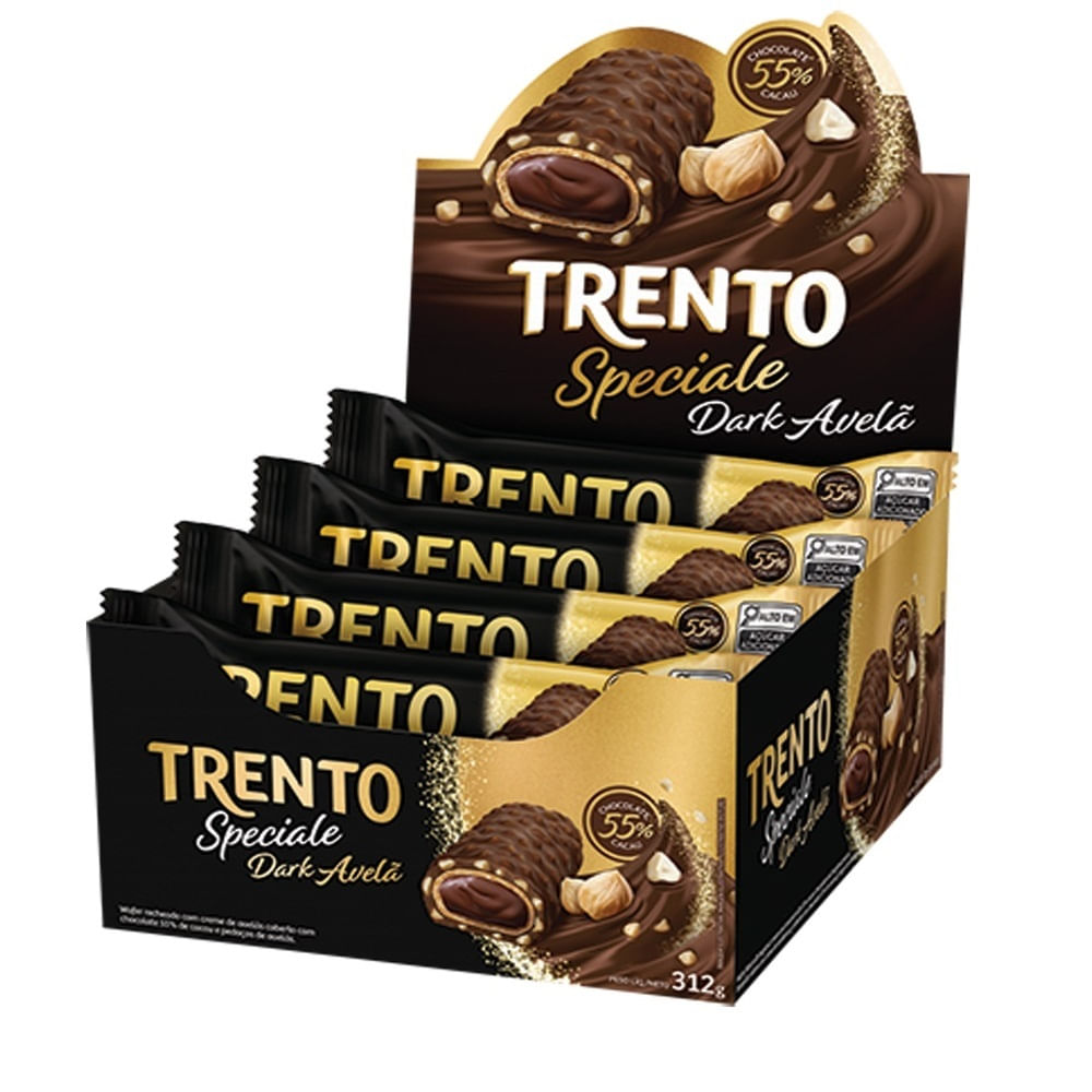 Trento Speciale Dark Avelã 12x26g Display 312g | Colibri - Colibri