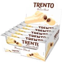 Wafer Recheado Trento Chocolate Branco Dark 16x32g Display Peccin