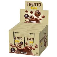 Wafer Recheado Trento Bites Avelãs 12x40g Display 480g Peccin