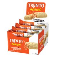Wafer Recheado Trento Allegro Amendoim Branco 16x35g Display 560g Peccin